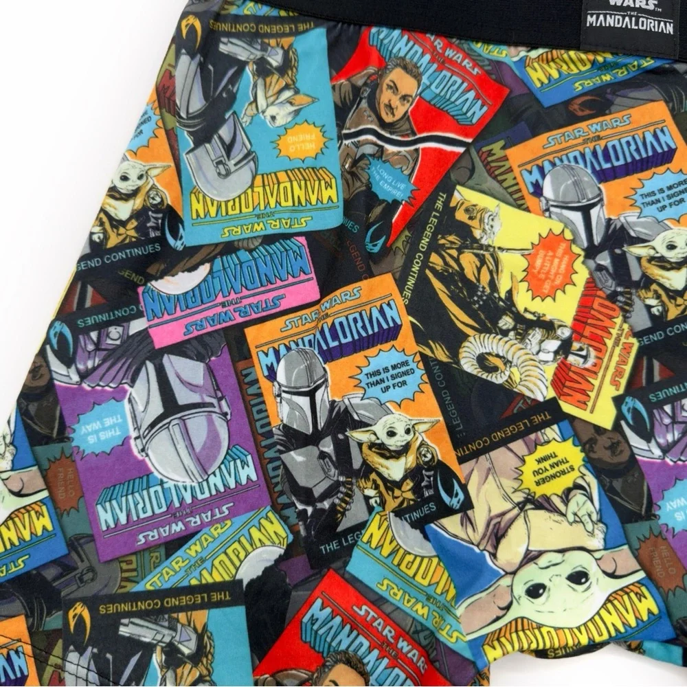 Star Wars The Mandalorian Crazy Boxer Briefs Mens Large Underwear Disney NWT New